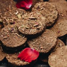 Flat Round Cow Dung Cakes