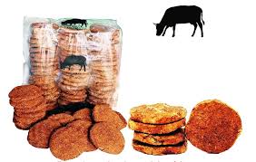 Stacked Round Cow Dung Cakes