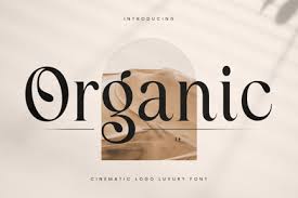 Text "ORGANIC" Style